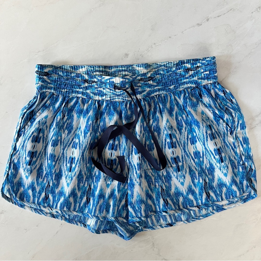 Joie Blue Silk Shorts